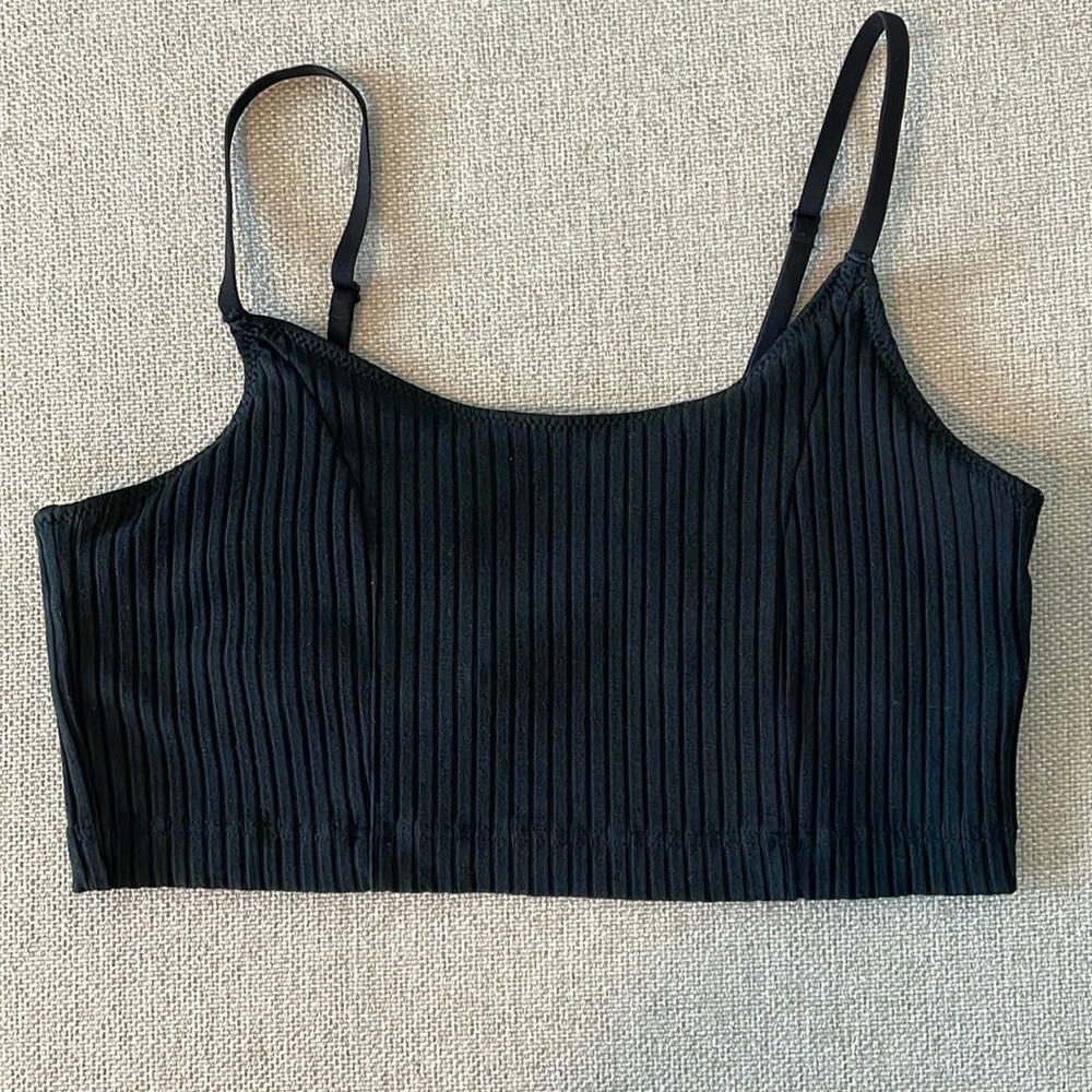 Aerie - Women's ribbed bralette - black M